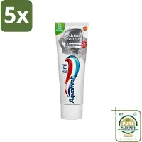 Aquafresh 5 x Tandpasta Tandsteen Controle Frisse Adem 75 ml - Grootverpakking - Tandpasta - Tandsteen - Tandplak - Tanden Beschermen - Tanden Reinigen