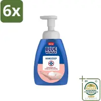 Blue Wonder - Handzeep - Hygiënisch & Verzorgend - 225 ml - Voordeelverpakking - 6 stuks - Antibacteriële handzeep - Schuimende mousse