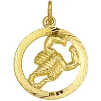 Marie-Celeste Marie Celeste hanger sterrenbeeld schorpioen gediamanteerd - 16 mm - Goud