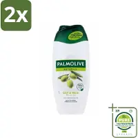 Palmolive - Naturals - Douchecréme - Olijf & Melk - Natuurlijke ingrediënten - 250 ml - Voordeelverpakking - 2 stuks - Douchecrème - Olijf