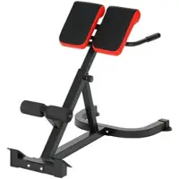 SPORTNOW Roman Chair-Staal, Kunstleer-112L x 62B x 88H cm-Rood+Zwart