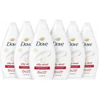 Dove Silky Velvet Shower Gel 450 ml – 0% Sulfate SLES – Douchegel – Voordeelverpakking 6 Stuks