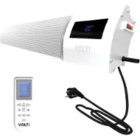 Volt! VOLT I-Red Terrasverwarmer - 1200W - Infrarood Heater - Terrasheater - Wifi - Ecostand - IP44 - 96CM - White