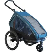Xlc Mono T Fietskar 3-in-1 – Kinderfietskar, Buggy & Jogger – 1 Kind – Petrol/Lilac – Incl. Buggywiel