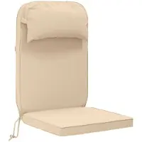 vidaXL Zon Ligzitzak Kussen 100% Polyester Crèmekleurig