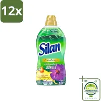 Silan Aromatherapy - Wasverzachter - Fascinating Jungle - Essentiële Oliën en Langdurige Parfum - 48 Wasbeurten - 1.056L - Voordeelverpakking - 12 stuks - Wasverzachter - Geur