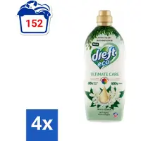 Dreft ECO - Wasverzachter - Gekleurde Was - Witte Bloem - Anti-Veroudering - 38 Wasbeurten - Voordeelverpakking - 4 stuks