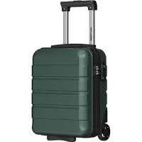 TRVLMORE Handbagagekoffer - 40x30x20 cm - Underseater - 24L - TSA-slot - 2 Wielen - Donkergroen