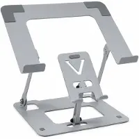 VHV - Laptopstandaard en Tablethouder - In Hoogte en Hoek Verstelbaar 0-90° - Opvouwbaar voor Kantoor en Reizen