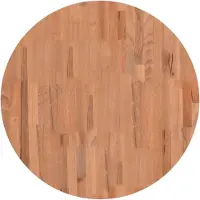 vidaXL Tafelblad rond Ø70x4 cm massief beukenhout