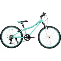 Happiq Mountainbike – Voor kinderen / jongens en meisjes – Voorverende vork / kinderfiets – Groen / 61 cm