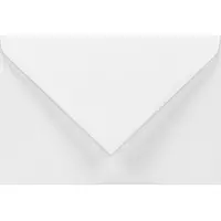 Netuno Gladde witte enveloppen A7 - 80 x 120 mm - 50 stuks - NK natgelijmde - 100 gram - Lessebo -