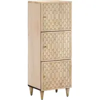 vidaXL Hoge kast 40x33x110 cm massief mangohout