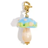 Yehwang Sieraden bedel paddenstoel oranje diy - Blauw