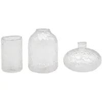 Leeff - Mini vaasjes MICHA - wit - set van 3