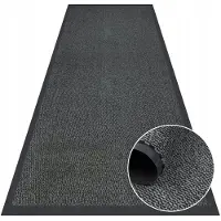 FLOOR Grijze Deurmat 80x200 cm - Vuilvanger Buiten & Binnen