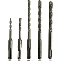 Work plus SDS+ borenset - steenborenset -betonboor steenboor 5/6mm x 110mm 6/8/10 x 160 mm - 5-delig