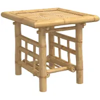 vidaXL Bijzettafel 45x45x45 cm bamboe