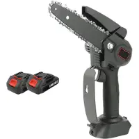 Happiq Takzaag – Voor tuin – 2-in-1 3500W draadloze hoge snoeizaag, elektrische zaag 15 cm – Zwart