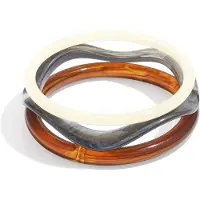 Yehwang Chic Acrylic - Bangles - Acryl - - Grijs