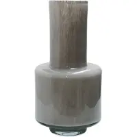 Vase the World Vaas Volta Elite | Grijs | Mondgeblazen glas | Ø19 x H36 cm