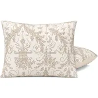 HappyBed Kussenslopen Flower 60x70 cm - Kussensloop set 2 stuks - 100% - Ultieme slaapcomfort