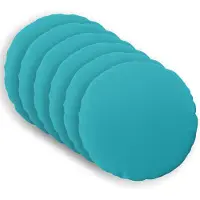 vidaXL Kussensloop 6 st HEERLEN Turquoise Diam. 30 cm Polyester