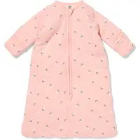 HEMA Babyslaapzak met afneembare mouwen katoen 3tog bloemen lichtroze (lichtroze)