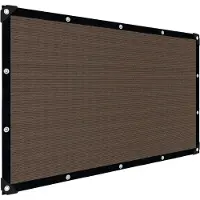 VHV - Schaduwdoek - Zonnedoek - Schaduwnet - Zichtdoek - 3*5 m - UV-bestendig - Waterdoorlatend - Voor tuin, terras en camping - Bruin