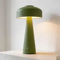 LumenXL Oplaadbare mushroom lamp Soma in groen met touch dimmer en instelbaar licht