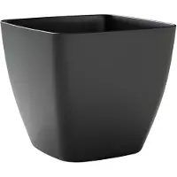 Tera Plantenbak Ceylon vierkant Ash antraciet 30 cm - Kunststof