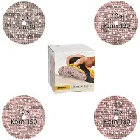 Mirka Ultimax Ligno klittenbandschuurschijven Ø125 mm, mixpakket P80/120/150/180, 40-delig, voor excenterschuurmachines