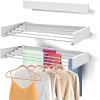 SP Wanddroogrek - Wasrek - Ophangbaar - Wit - 10cm x 80cm x 3cm