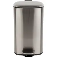 Housecraft living prullenbak 20 liter 27x27x45 cm - zilver