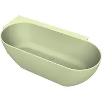 Arcqua havana back to wall ligbad links 170x80 cm pastel groen