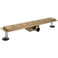 Boss & Wessing BWS Sensa Douchegoot Met Rooster Compleet 80cm Geborsteld Brons PVD