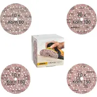 Mirka Ultimax Ligno klittenbandschuurschijven Ø150 mm mixpakket 40 stuks