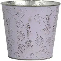 Kaemingk Overpot Vintage Lila-roze L Ø 16 cm 14.7 cm - Metaal