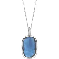 Ti sento Dames Hanger - 925 zilver - Blauw - 6767DB