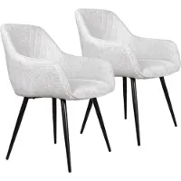 DS4U - Flavio armstoel - Set van 2 - Lichtgrijs - Stof