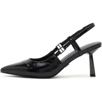 Derimod Slingbacks Met Hoge Hak Imitation Leren Slingbacks Met Hoge Hak