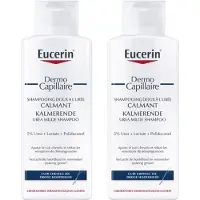 Eucerin DermoCapillaire Kalmerende Milde Shampoo met Urea - Ureum Hoofdhuidbehandeling - Voorkomt Jeukende Hoofdhuid - Parfum Vrij- 250 ml - Voordeelverpakking - Bundel van 2