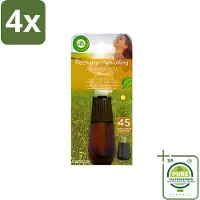 Air Wick Essential Mist - Navulling - Happiness - Ananas & Wilde Munt - 20ml - Voordeelverpakking - 4 stuks - - Geurverspreider