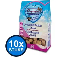 Renske 10x - Gezonde beloning hartjes hond lam 150gr - Hondenvoer Snacks - 150 g