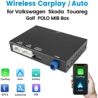 Hexinex Autoradio Draadloze CarPlay Android-decoder GPS SWC Geschikt voor VW Golf 7 Passat B8 Polo Tiguan MIB MIB2 Touareg 3G