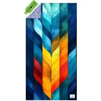 SooBluu Sneldrogende handdoek reishanddoek strandlaken XL - FLAME - Duurzaam gemaakt van gerecycled plastic rPET tot Microvezel Strandhanddoek 100 X 190 CM