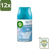 Air Wick - Luchtverfrisser Navulling - Bloem & Fris - Automatische Spray - 250 ml - Voordeelverpakking - 12 stuks - Geurverspreiding - 24/7 geurstop