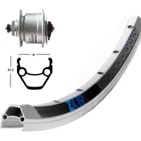 Winora Exal Zx 19 Dynamo Shimano Dh3d72 Cl Disc Voorwiel