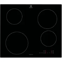 Electrolux EIB60424C, Zwart, Inbouw, 60 cm, Inductiekookplaat met zones, Keramisch, 4 zones