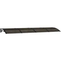 vidaXL Deurluifel Zwart 350x100 cm Polycarbonaat